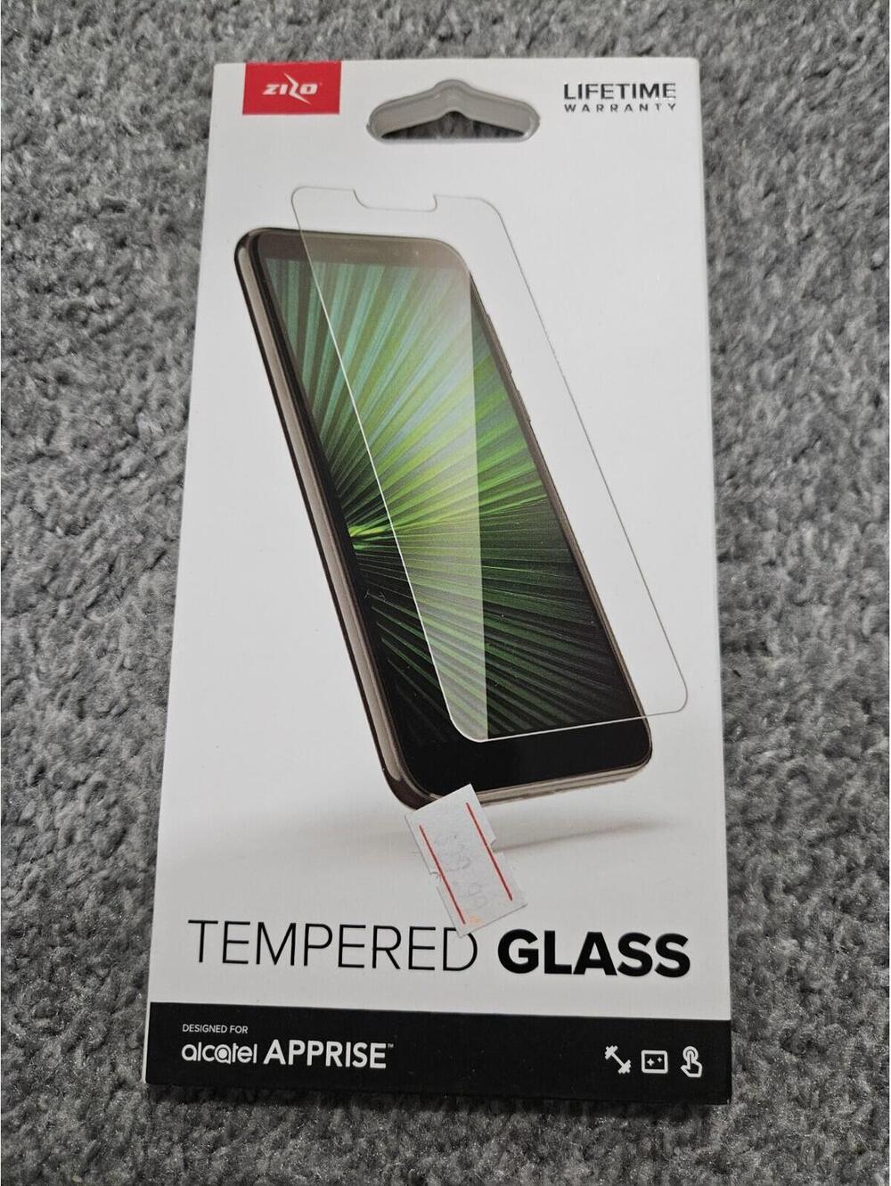 ZIZO Tempered Glass Screen Protector for Alcatel Apprise NEW